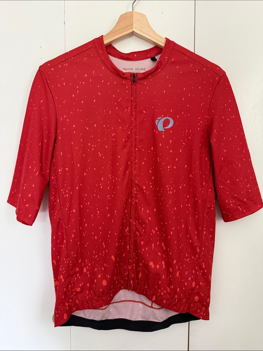 Pearl Izumi Short-Sleeve Cycling Jersey L Outdoor Racing Athletic Red Orange
